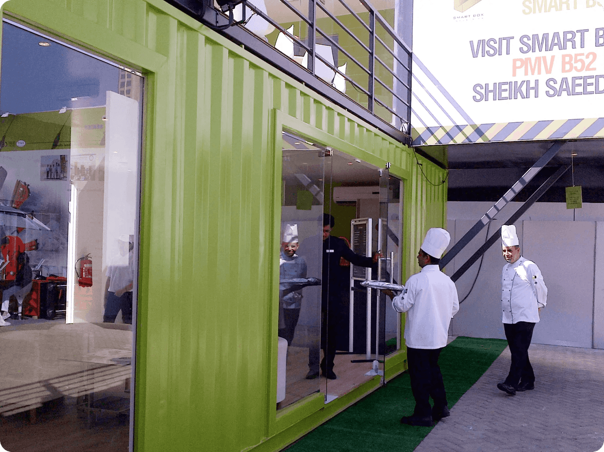 Shipping Container Cafe Design | Prefab Cafe Containers by Smart Box