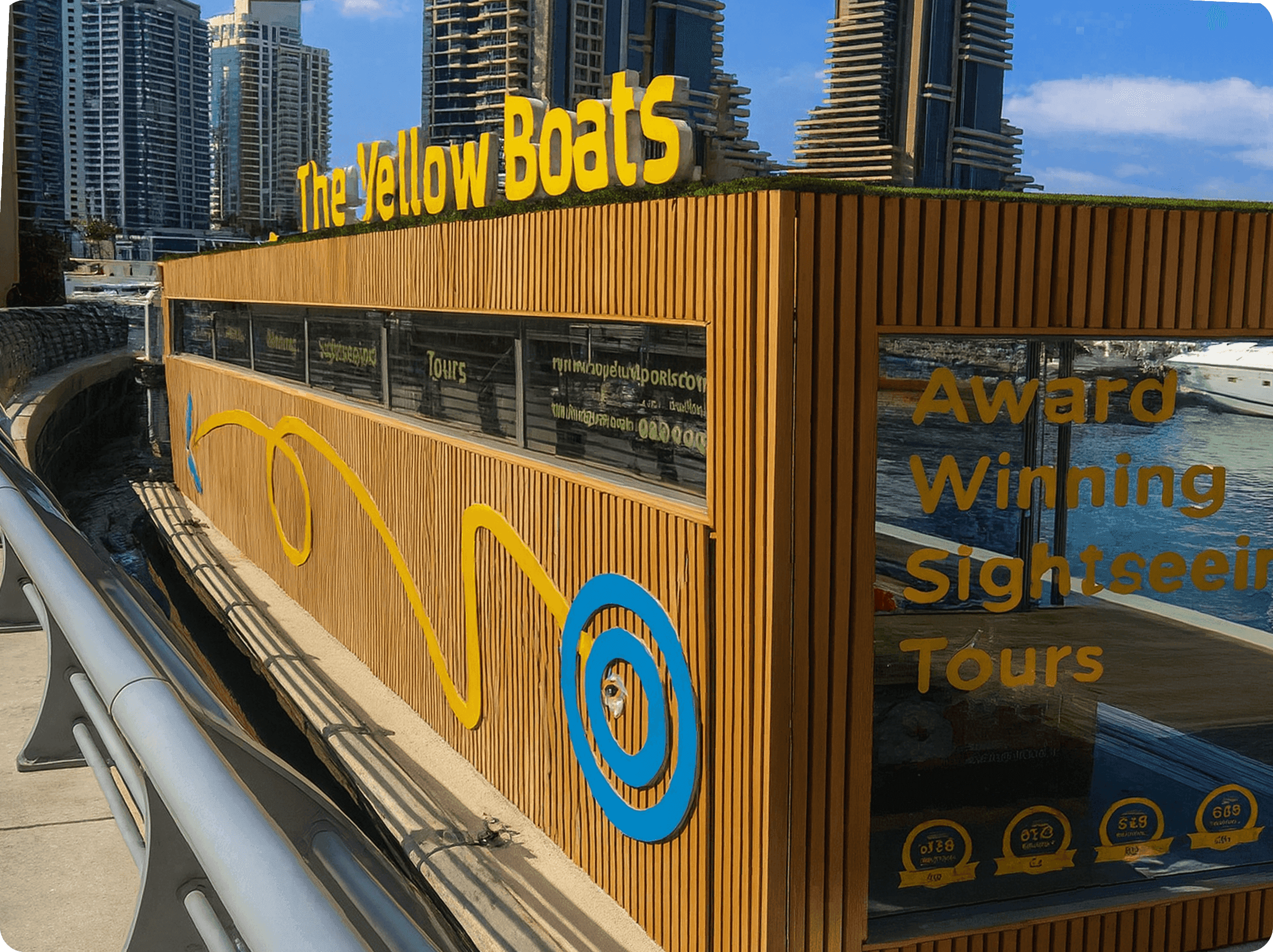 Yellow boats office