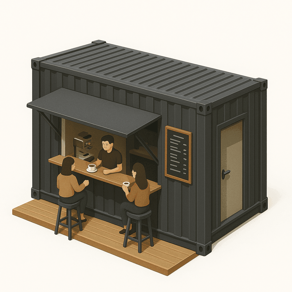 Shipping Container Cafe Design | Prefab Cafe Containers by Smart Box